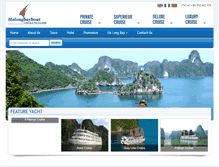 Tablet Screenshot of halongbayboat.com